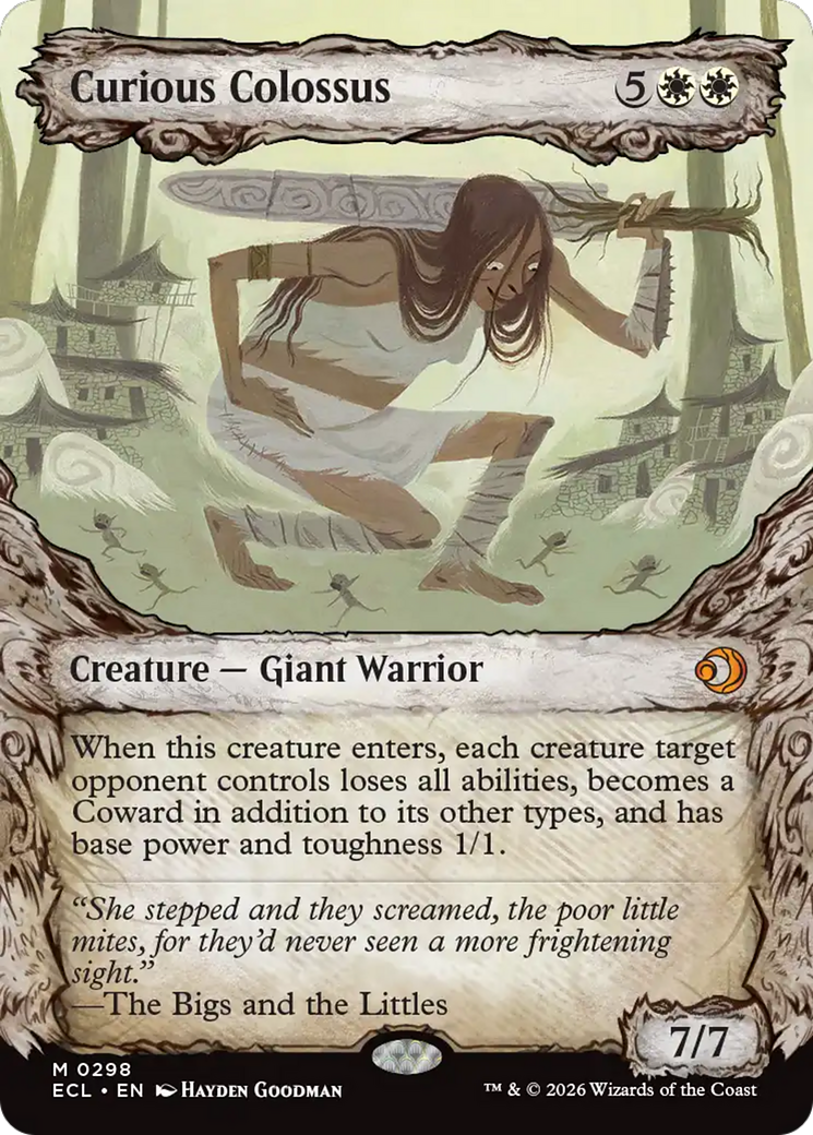 Curious Colossus - Mythic Creature — Giant Warrior card from Lorwyn Eclipsed