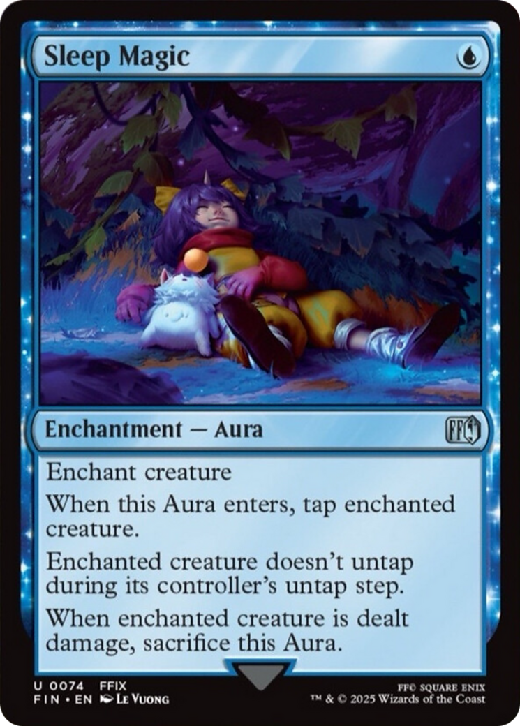 Sleep Magic - Uncommon Enchantment — Aura card from Final Fantasy
