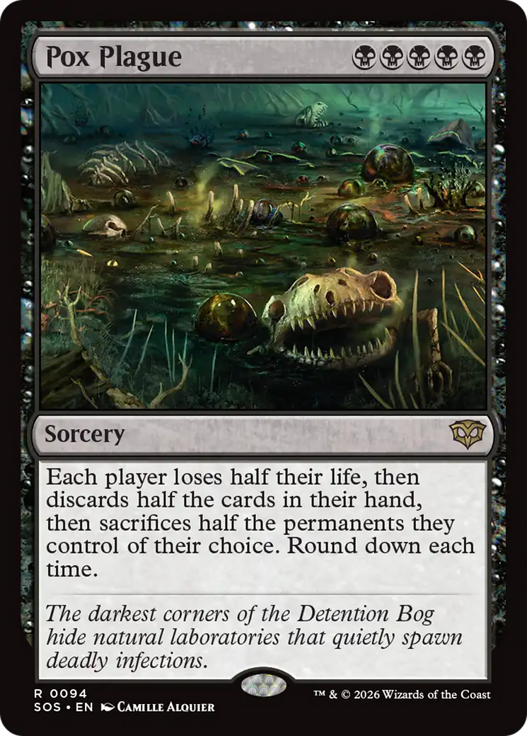Pox Plague - Rare Sorcery card from Secrets of Strixhaven