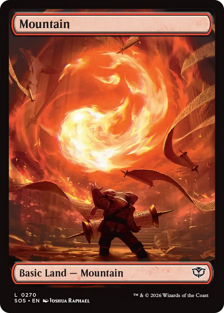 Mountain - Common Basic Land — Mountain card from Secrets of Strixhaven