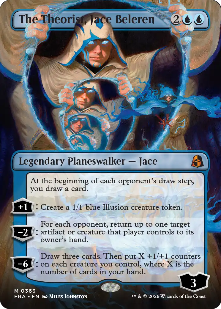The Theorist, Jace Beleren - Mythic Legendary Planeswalker — Jace card from Reality Fracture