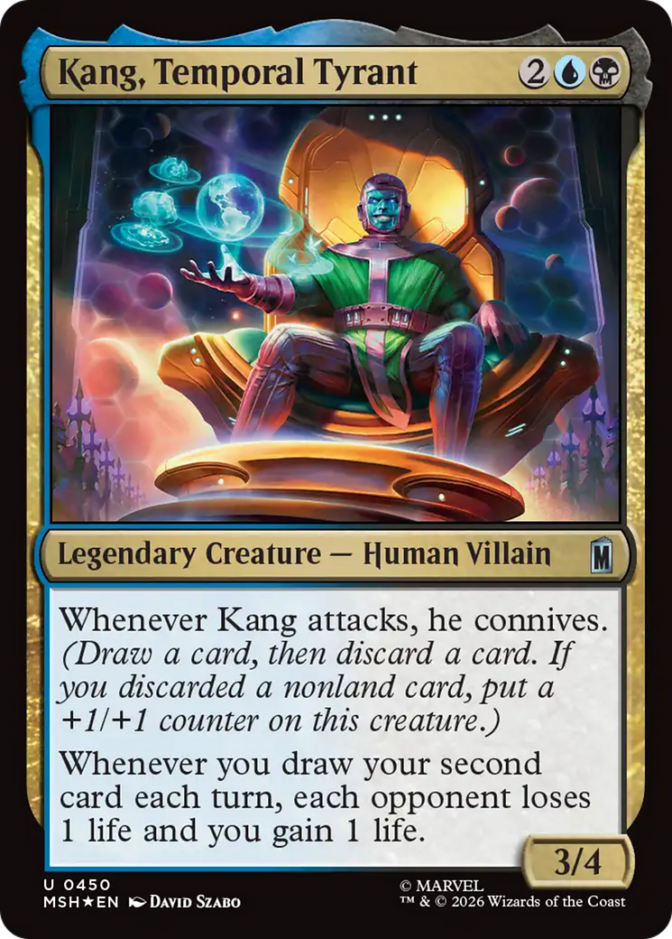 Kang, Temporal Tyrant - Uncommon Legendary Creature — Human Villain card from Marvel Super Heroes