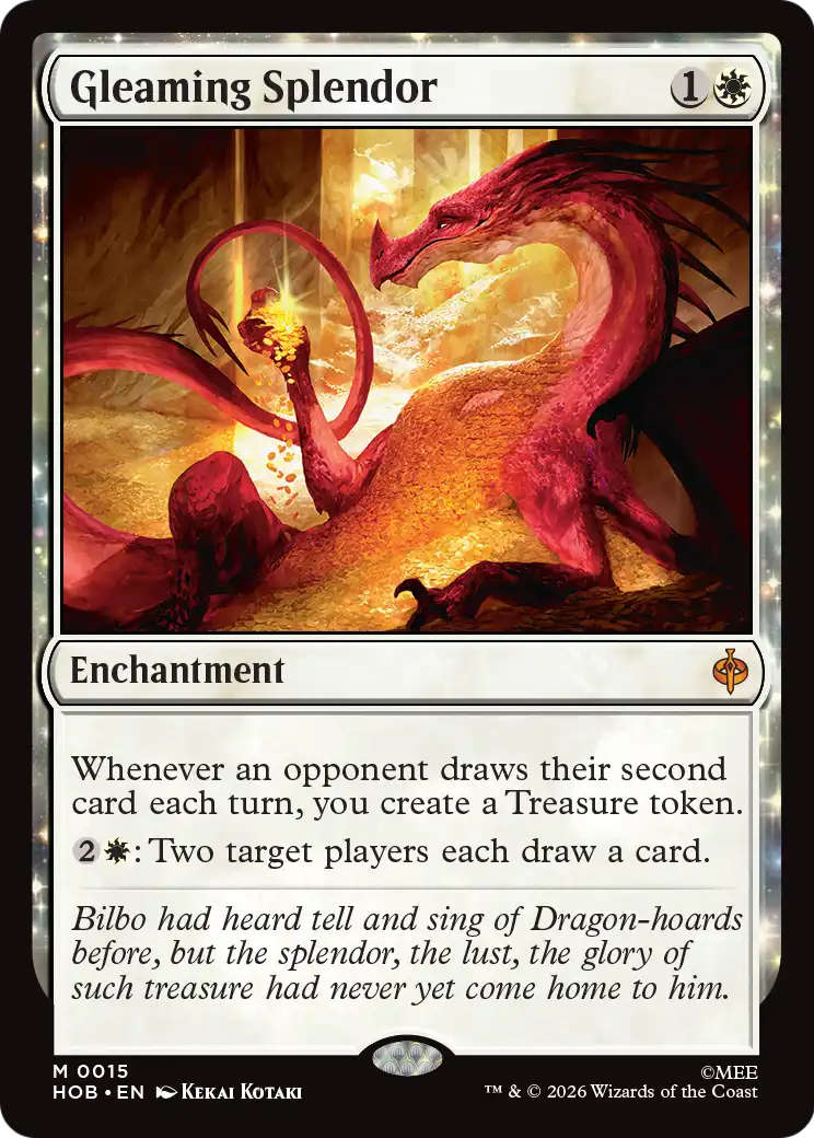 Gleaming Splendor - Mythic Enchantment card from The Hobbit