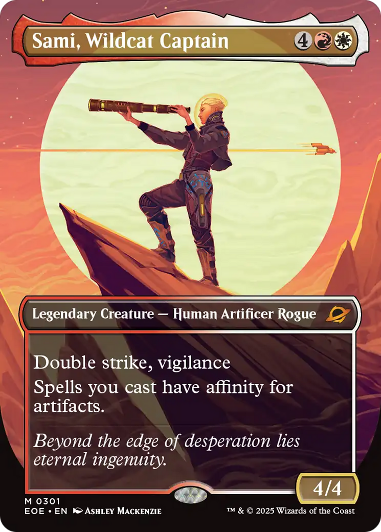 Sami, Wildcat Captain - Mythic Legendary Creature — Human Artificer Rogue card from Edge of Eternities