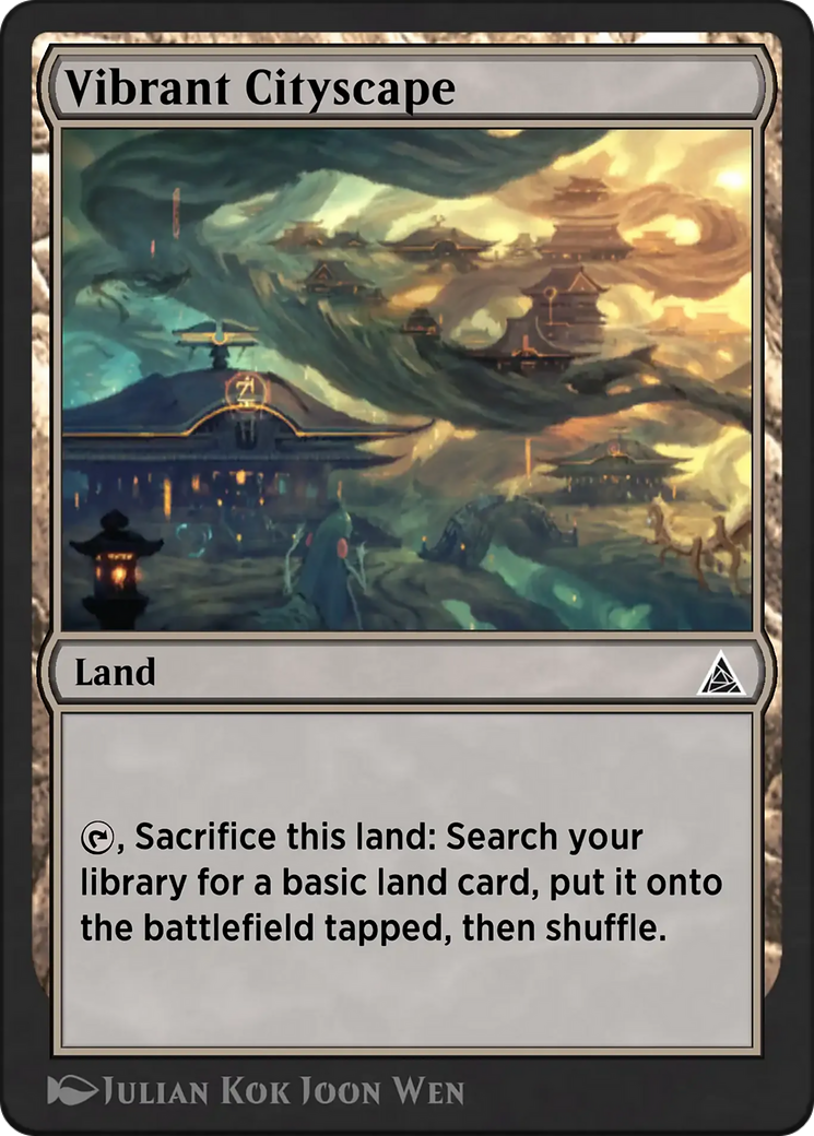 Vibrant Cityscape - Common Land card from Through the Omenpaths