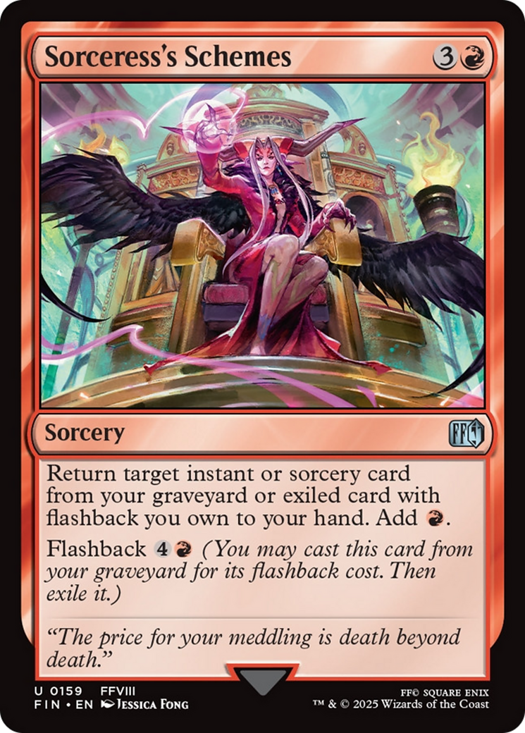 Sorceress's Schemes - Uncommon Sorcery card from Final Fantasy