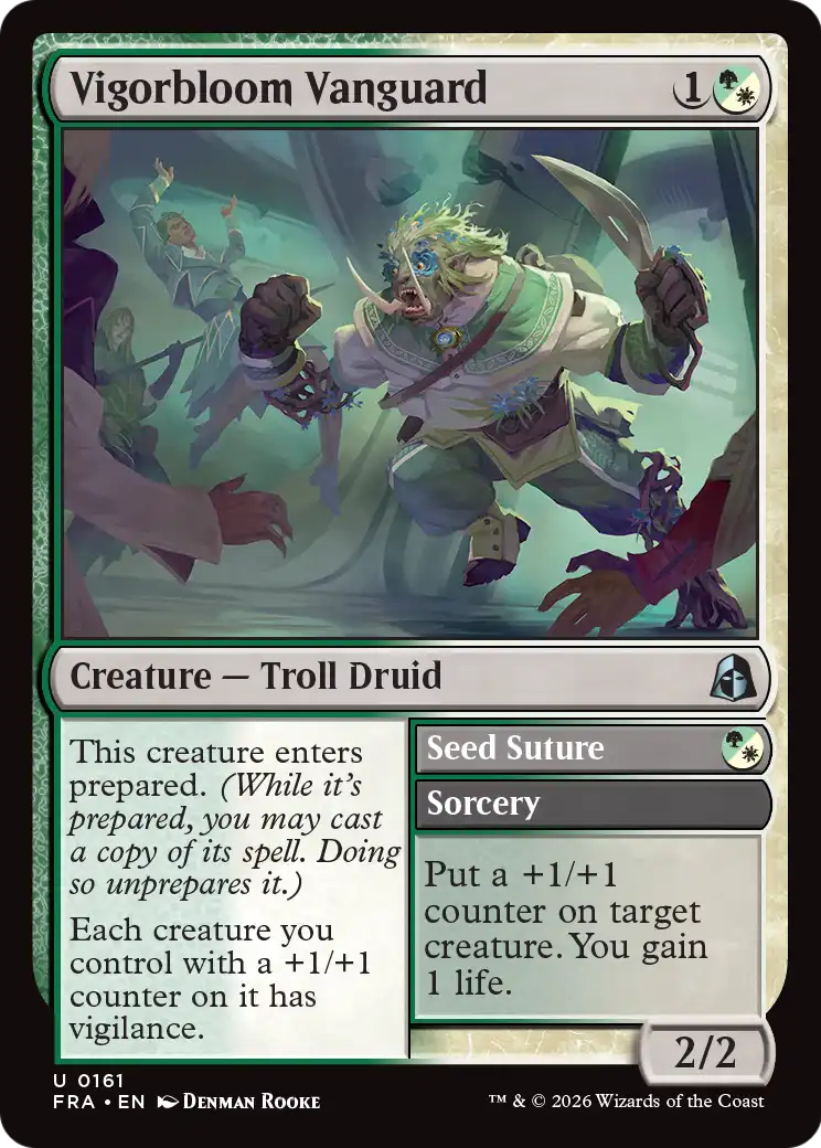 Vigorbloom Vanguard // Seed Suture - Uncommon Sorcery card from Reality Fracture