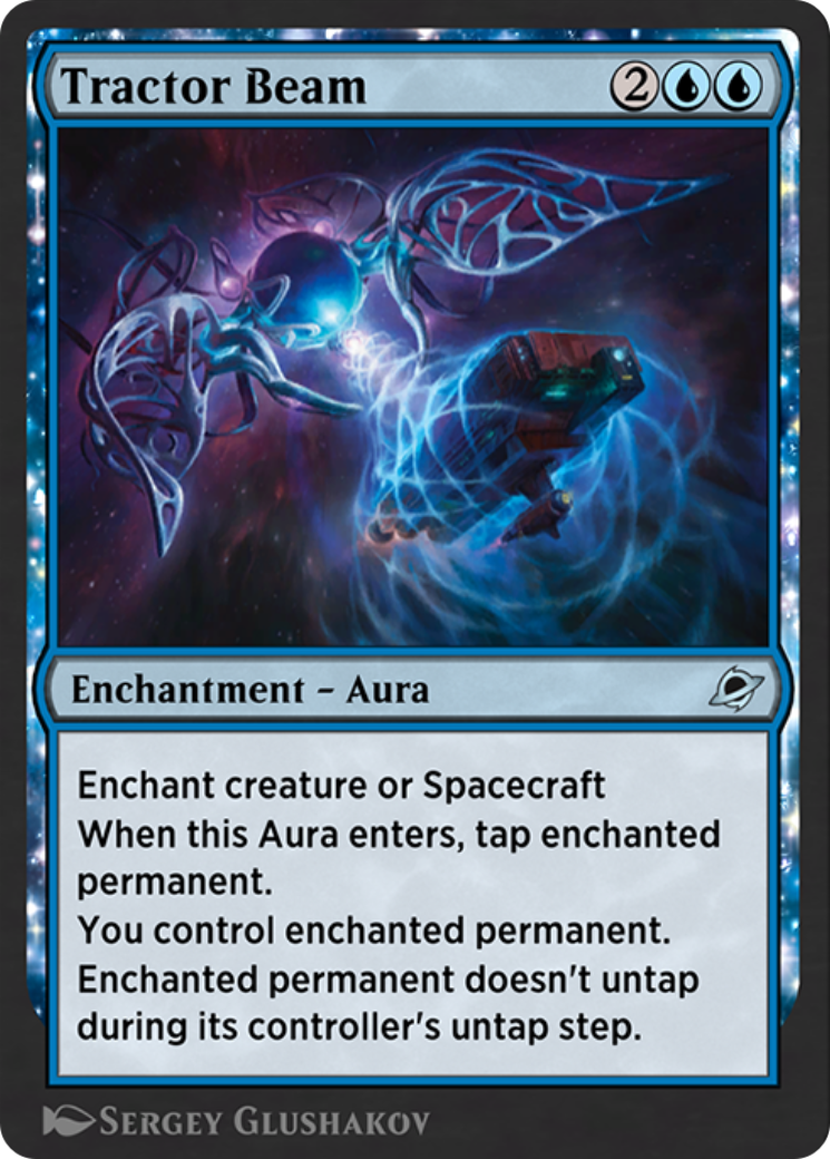 Tractor Beam - Uncommon Enchantment — Aura card from Edge of Eternities