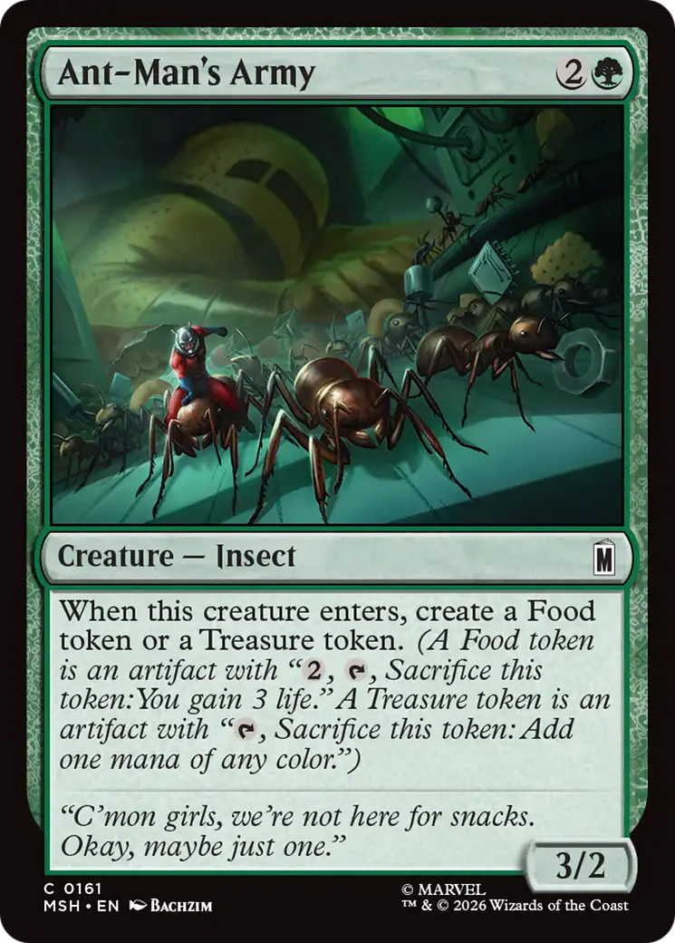 Ant-Man's Army - Common Creature — Insect card from Marvel Super Heroes