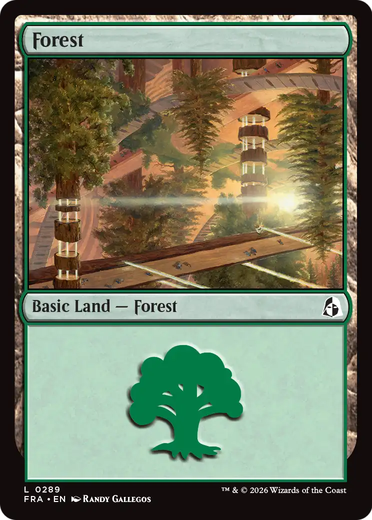 Forest - Common Basic Land — Forest card from Reality Fracture