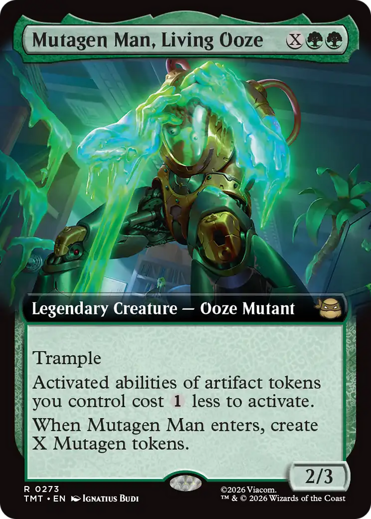 Mutagen Man, Living Ooze - Rare Legendary Creature — Ooze Mutant card from Teenage Mutant Ninja Turtles