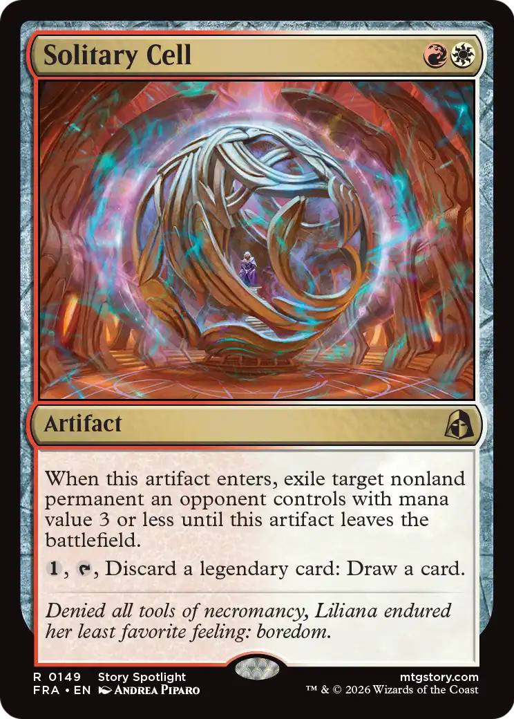 Solitary Cell - Rare Artifact card from Reality Fracture