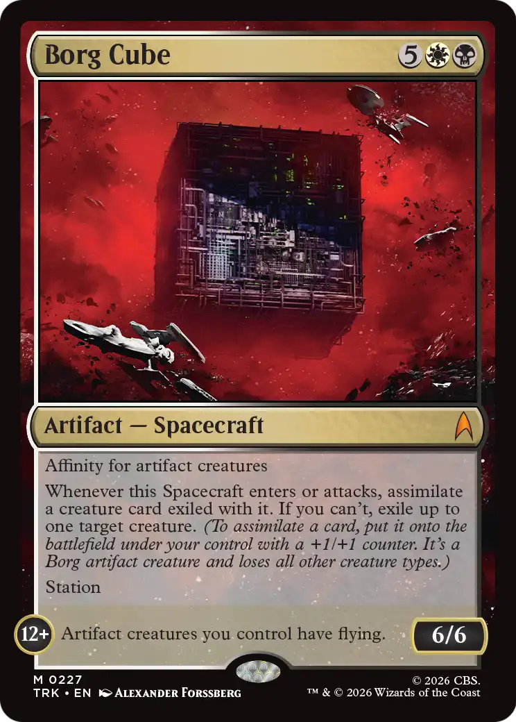Borg Cube - Mythic Artifact — Spacecraft card from Star Trek