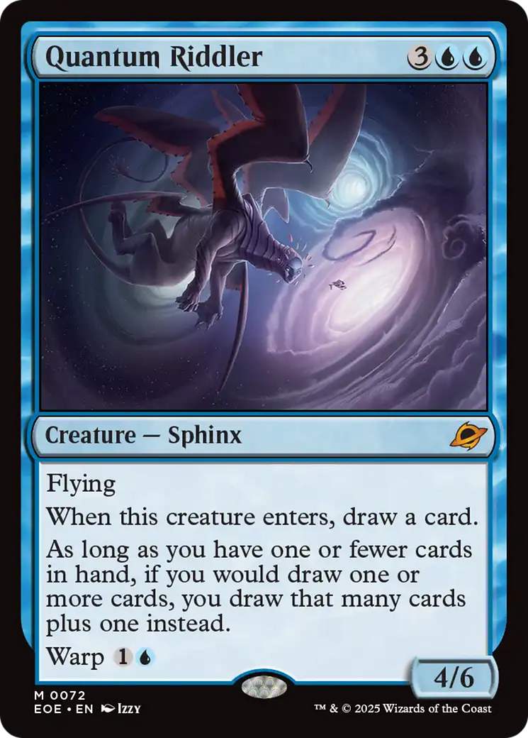 Quantum Riddler - Mythic Creature — Sphinx card from Edge of Eternities
