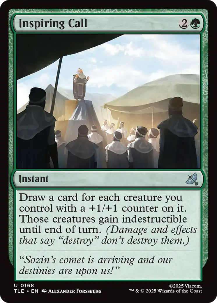 Inspiring Call - Uncommon Instant card from Avatar: The Last Airbender Eternal
