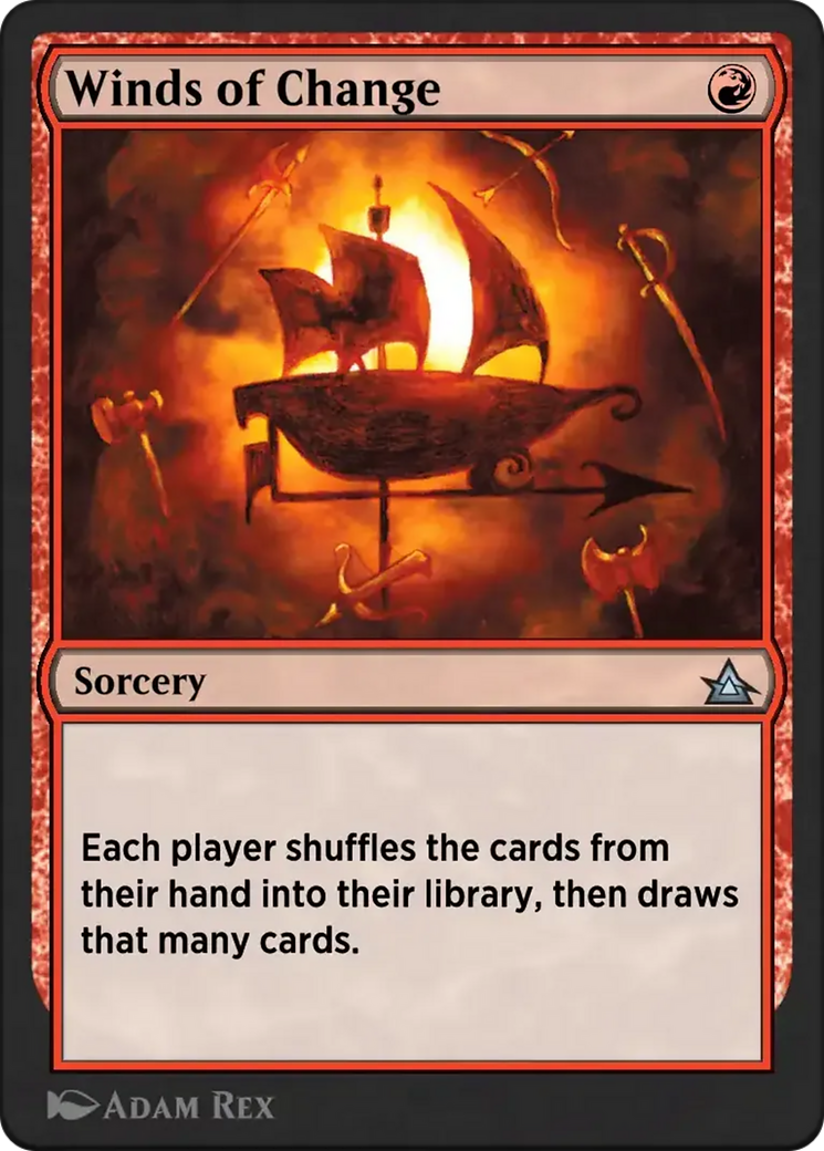 Winds of Change - Uncommon Sorcery card from Through the Omenpaths Bonus Sheet