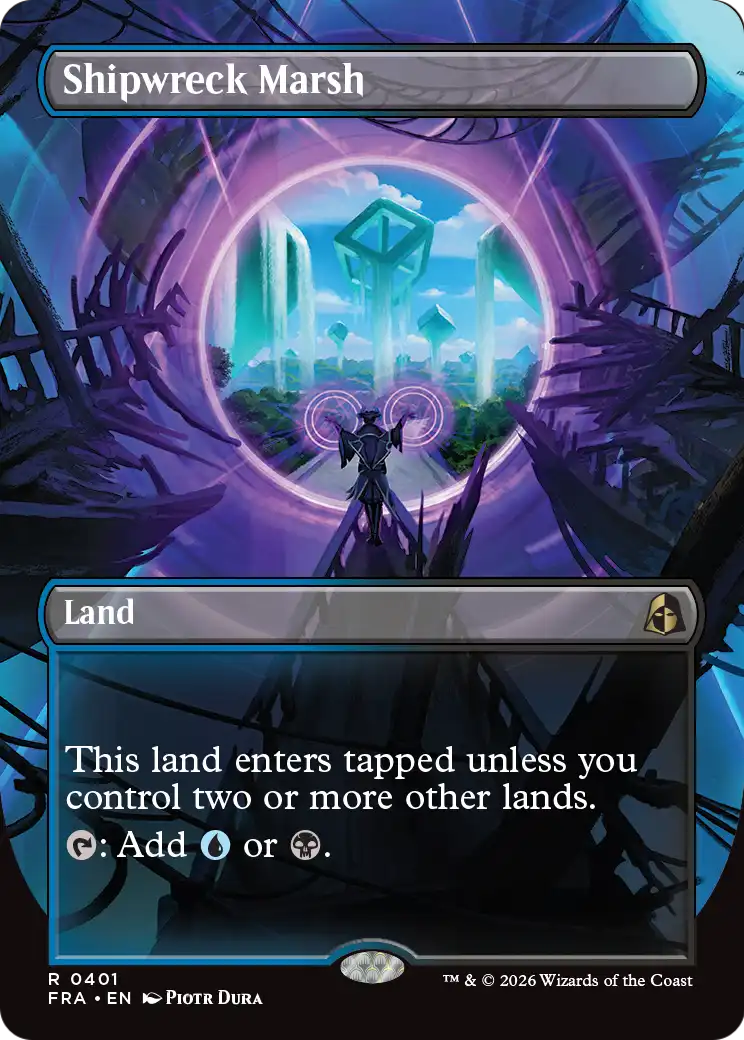 Shipwreck Marsh - Rare Land card from Reality Fracture