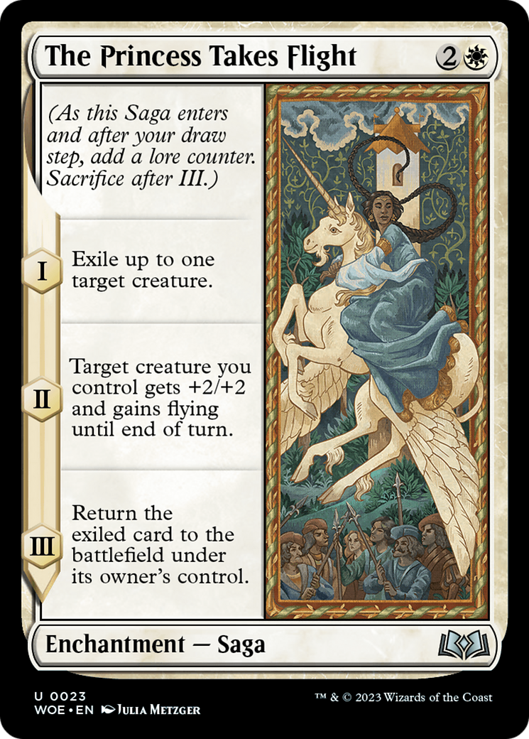 Image of card The Princess Takes Flight