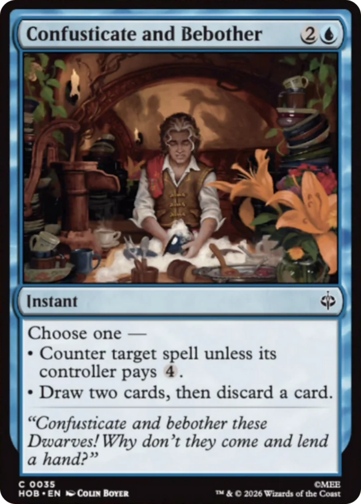 Confusticate and Bebother - Common Instant card from The Hobbit