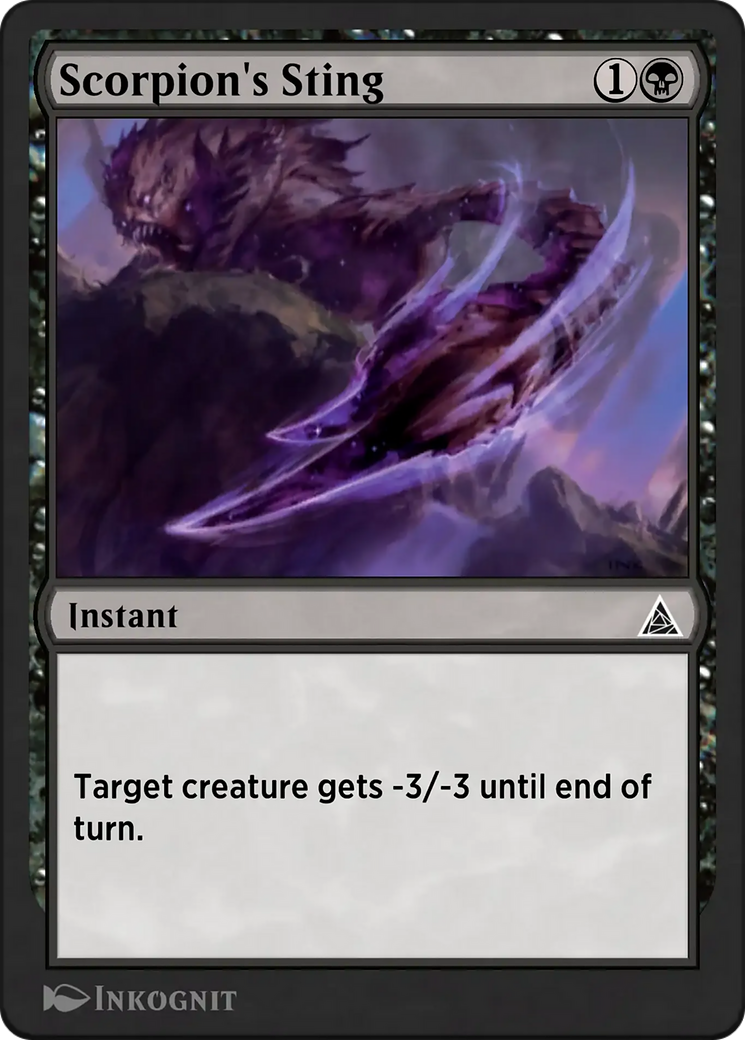 Scorpion's Sting - Common Instant card from Through the Omenpaths