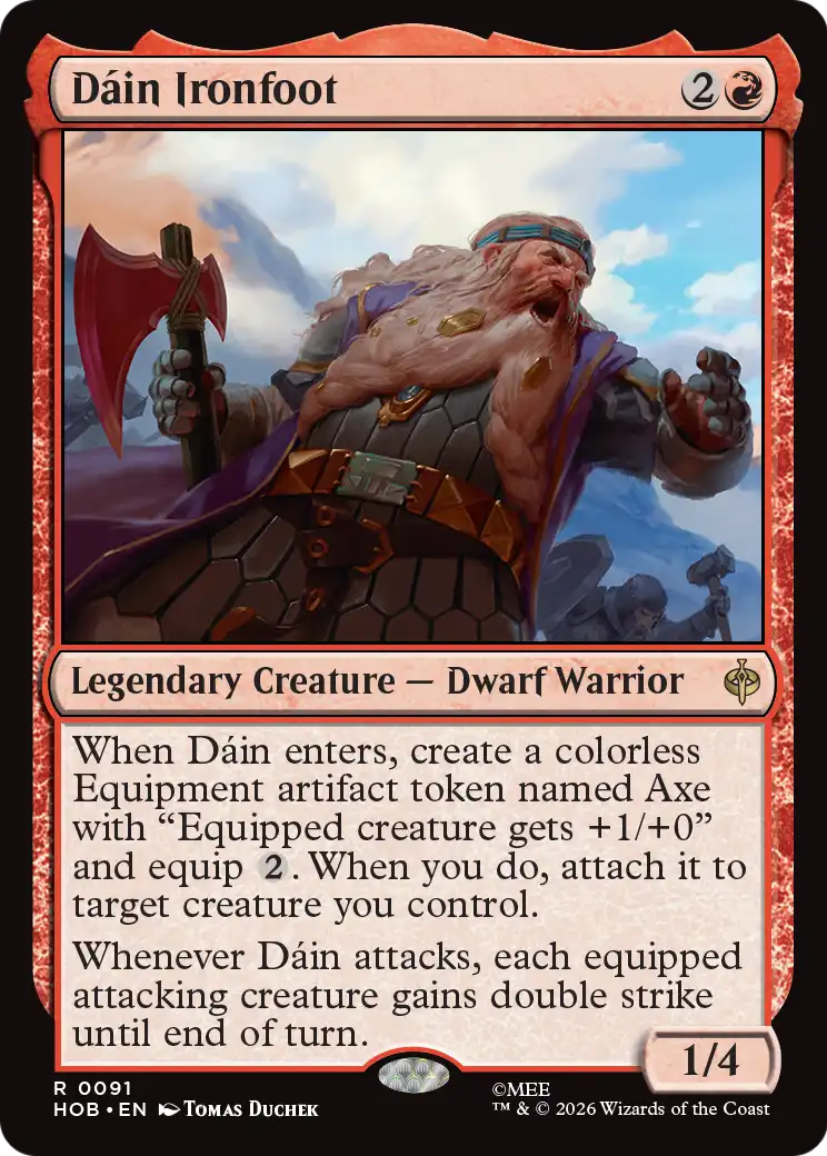 Dáin Ironfoot - Rare Legendary Creature — Dwarf Warrior card from The Hobbit