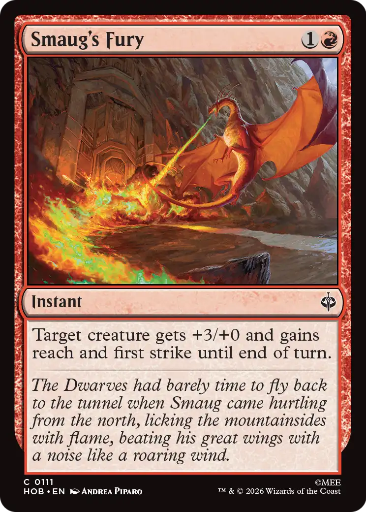 Smaug's Fury - Common Instant card from The Hobbit