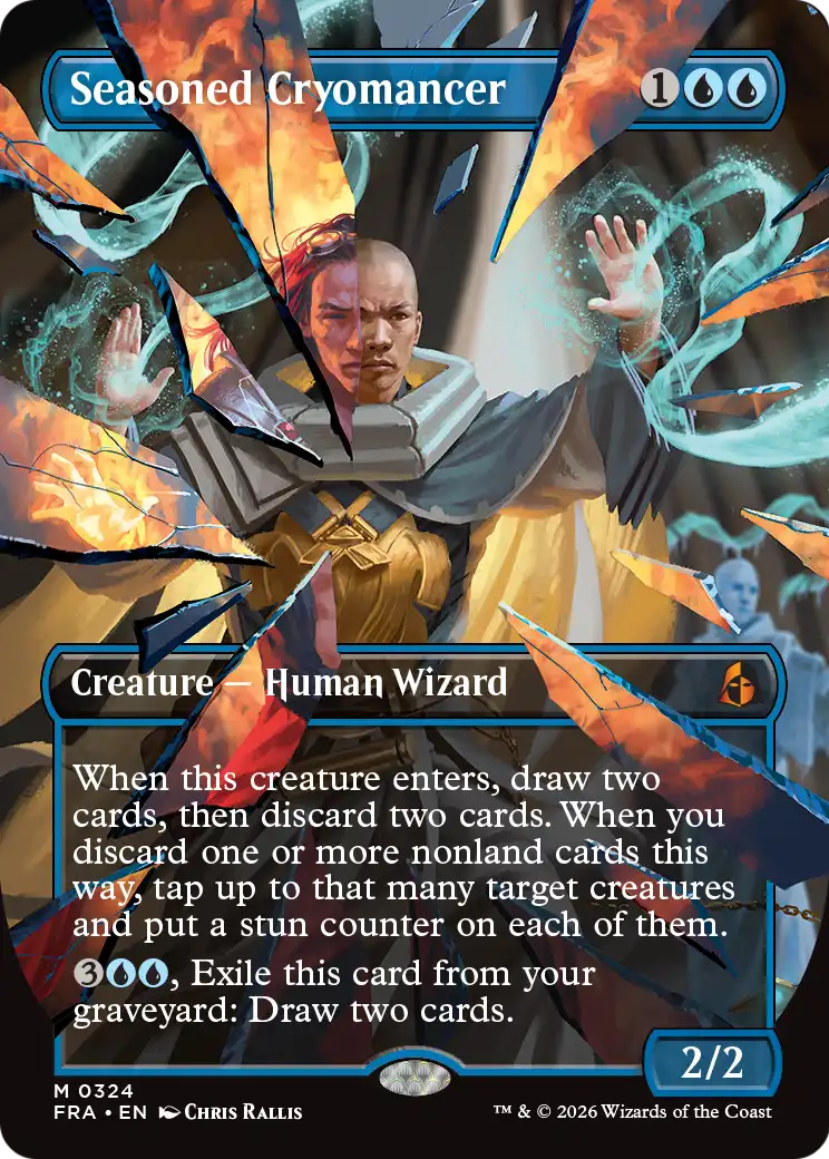 Seasoned Cryomancer - Mythic Creature — Human Wizard card from Reality Fracture