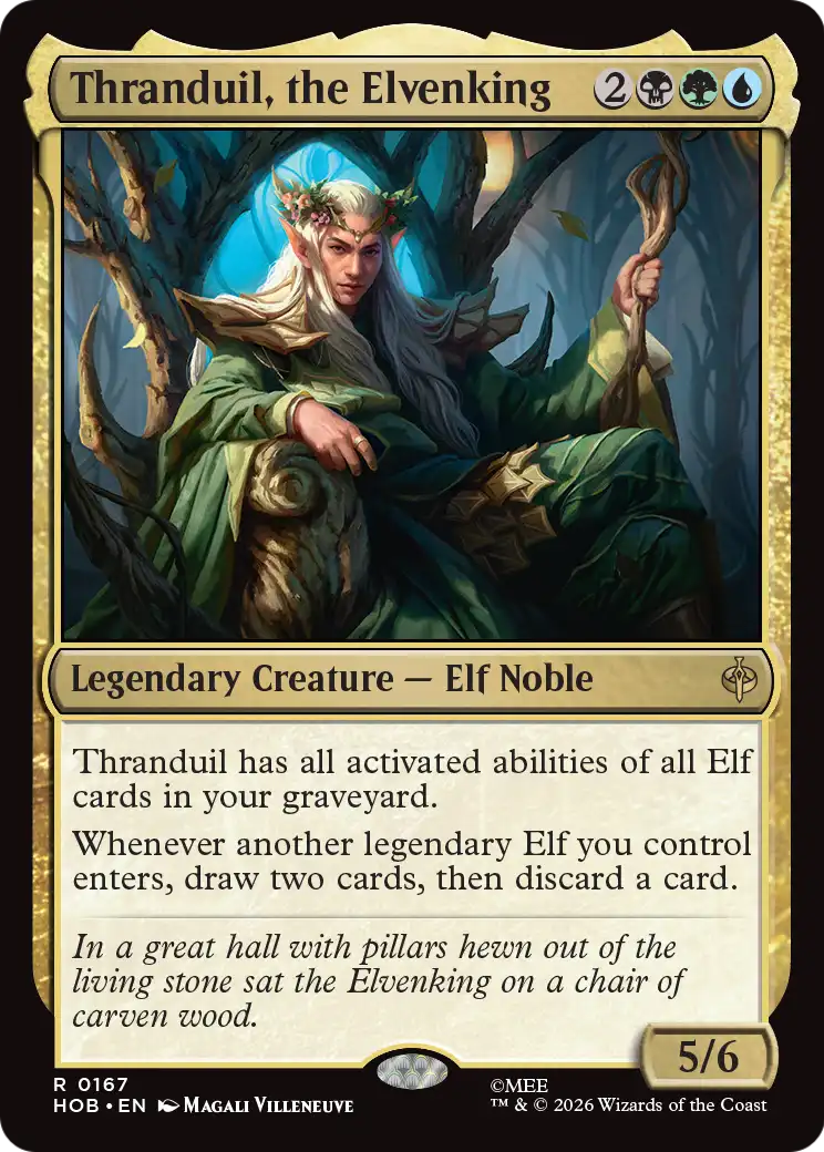 Thranduil, the Elvenking - Rare Legendary Creature — Elf Noble card from The Hobbit
