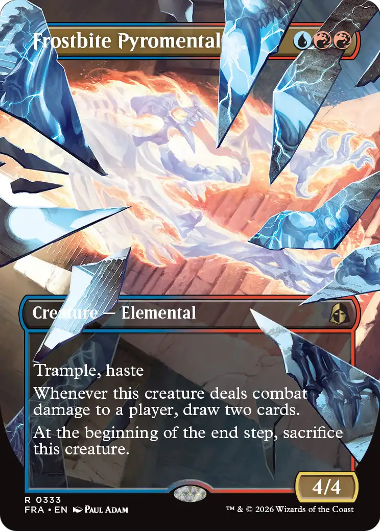 Frostbite Pyromental - Rare Creature — Elemental card from Reality Fracture
