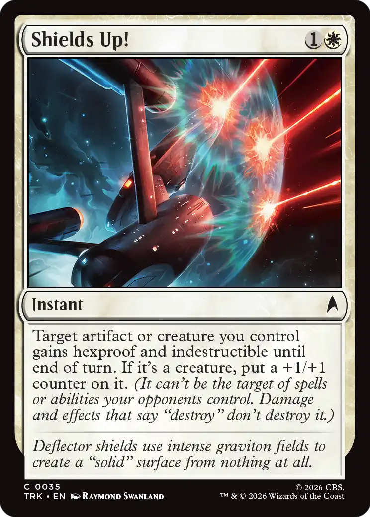 Shields Up! - Common Instant card from Star Trek