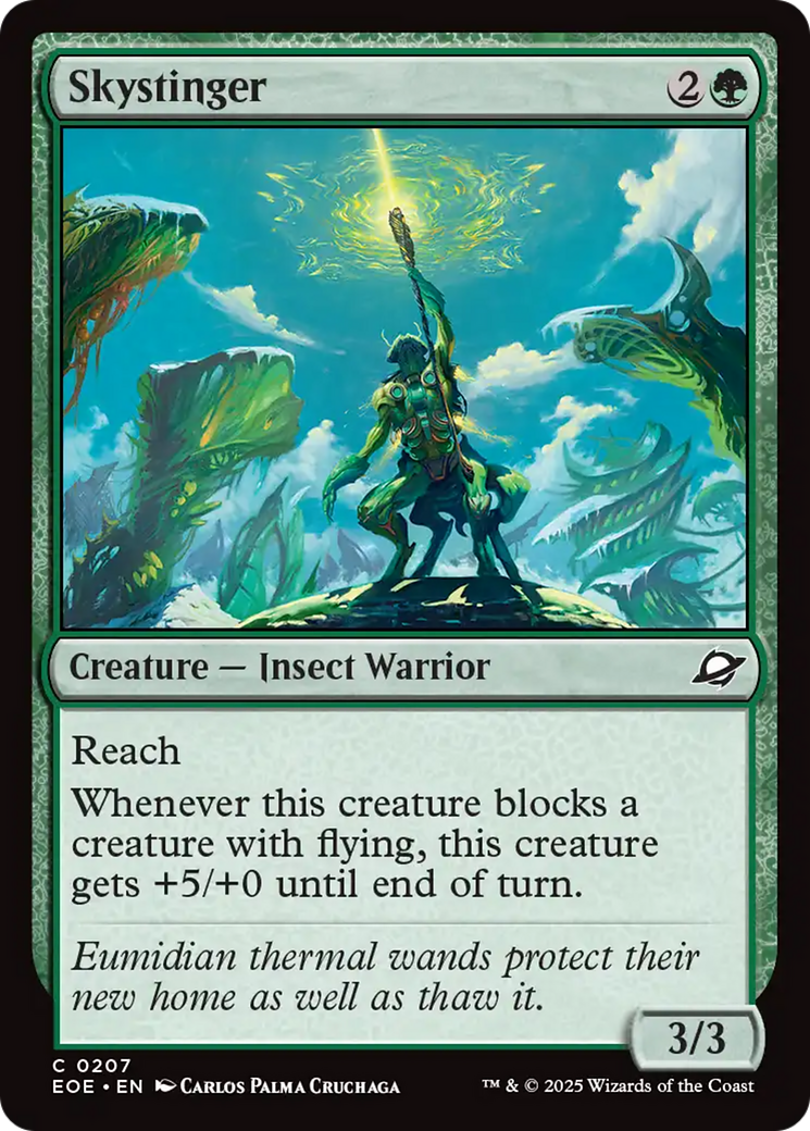 Skystinger - Common Creature — Insect Warrior card from Edge of Eternities
