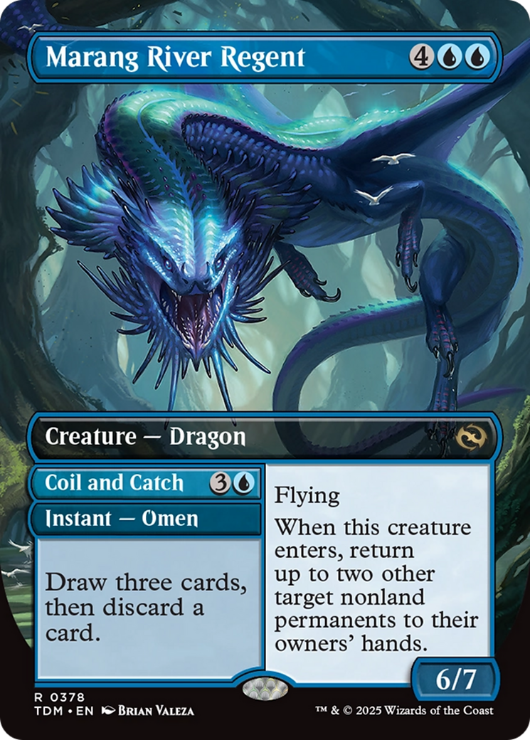 Marang River Regent // Coil and Catch // Marang River Regent // Coil and Catch - Rare Instant — Omen card from Tarkir: Dragonstorm