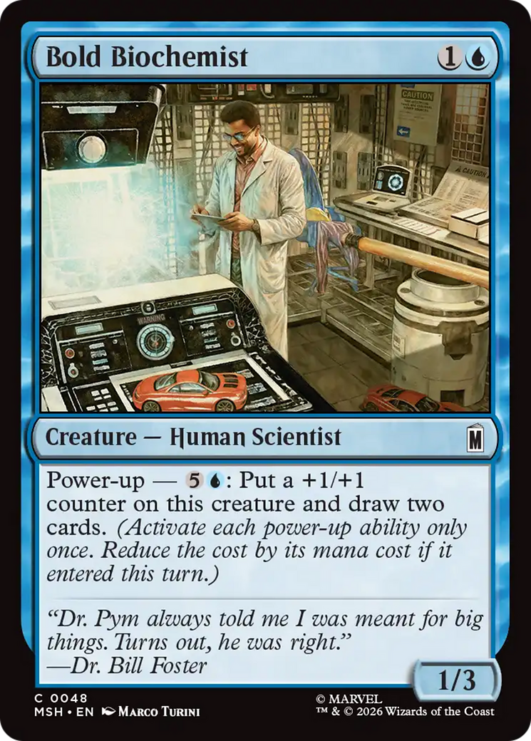 Bold Biochemist - Common Creature — Human Scientist card from Marvel Super Heroes