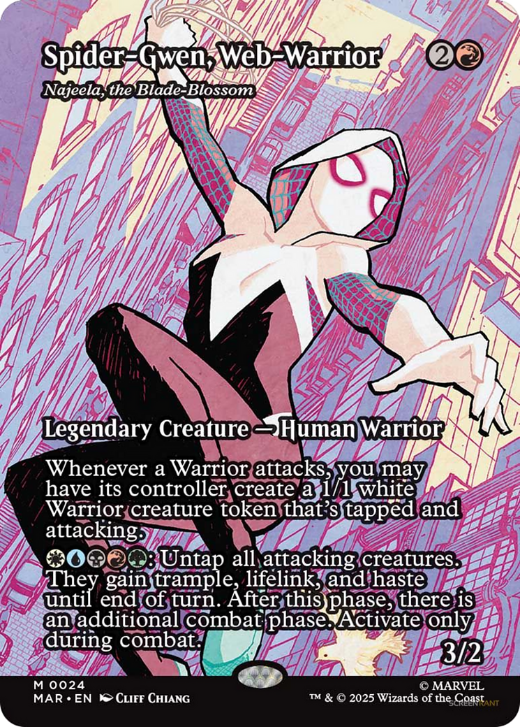 Najeela, the Blade-Blossom - Mythic Legendary Creature — Human Warrior card from Marvel Universe