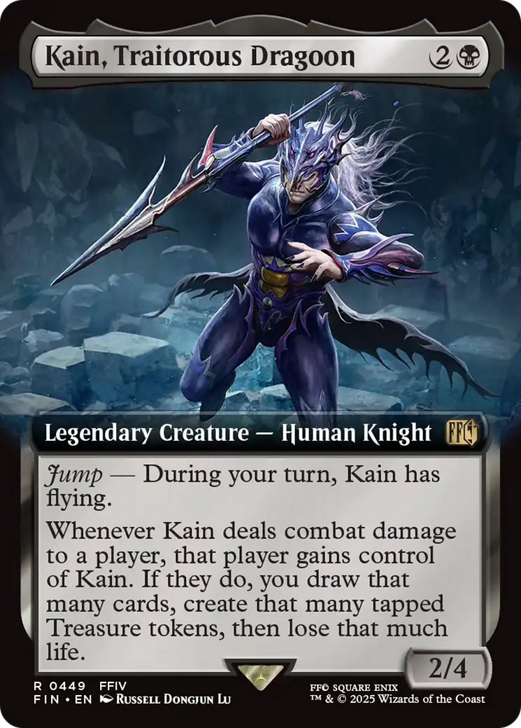 Kain, Traitorous Dragoon - Rare Legendary Creature — Human Knight card from Final Fantasy