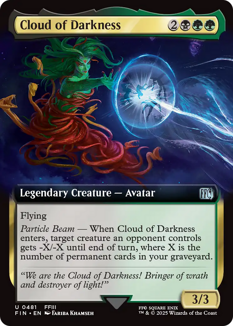 Cloud of Darkness - Uncommon Legendary Creature — Avatar card from Final Fantasy