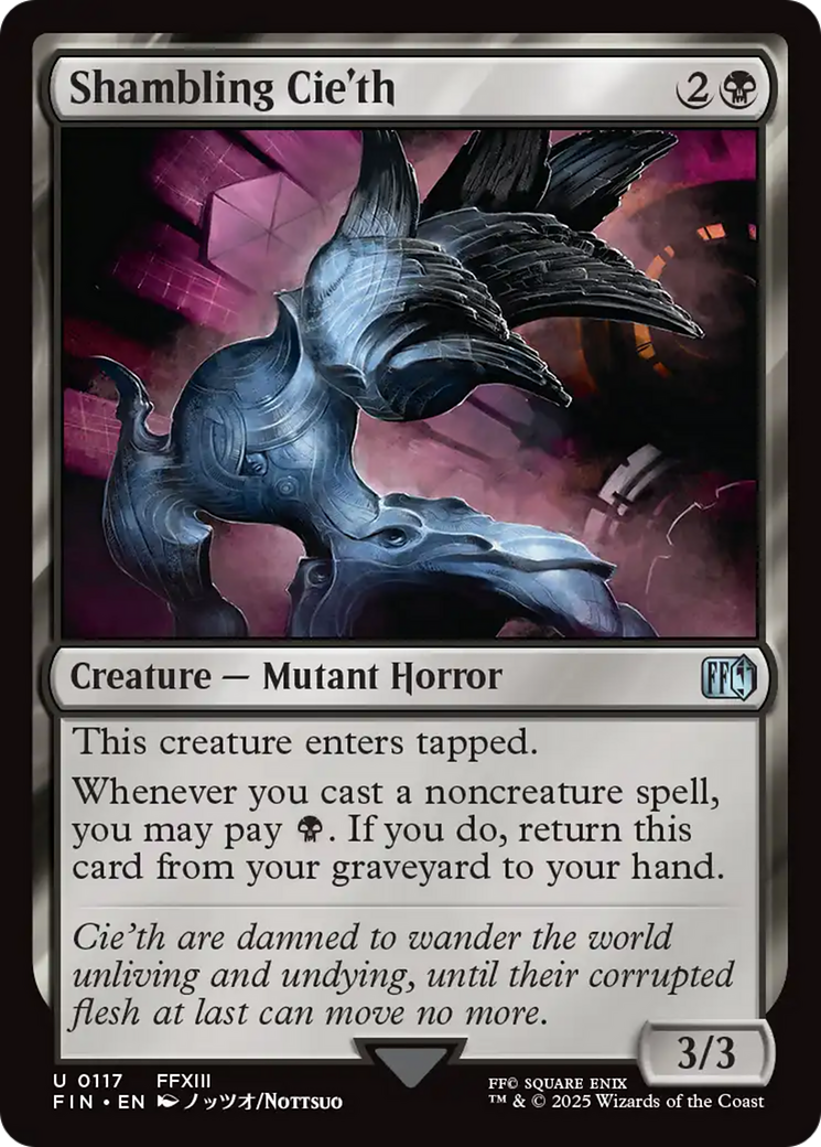 Shambling Cie'th - Uncommon Creature — Mutant Horror card from Final Fantasy