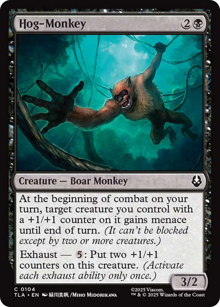 Hog-Monkey - Common Creature — Boar Monkey card from Avatar: The Last Airbender