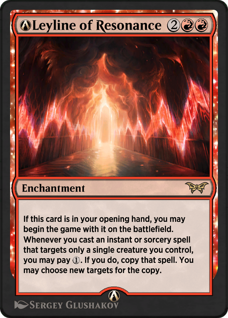 A-Leyline of Resonance - Rare Enchantment card from Duskmourn: House of Horror