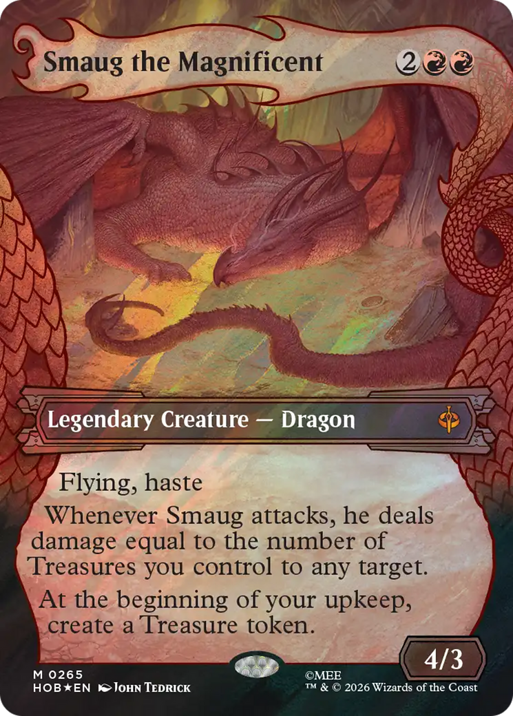 Smaug the Magnificent - Mythic Legendary Creature — Dragon card from The Hobbit