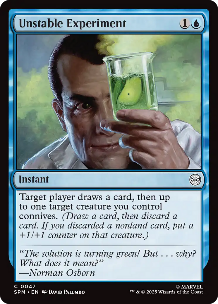 Unstable Experiment - Common Instant card from Marvel's Spider-Man