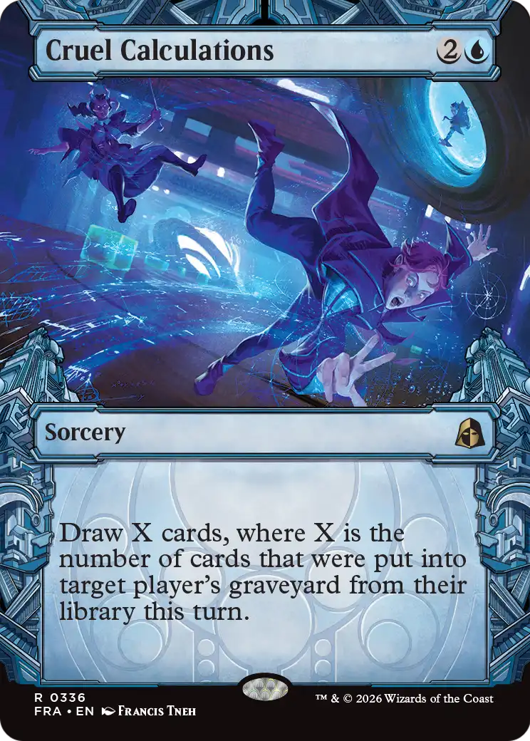 Cruel Calculations - Rare Sorcery card from Reality Fracture