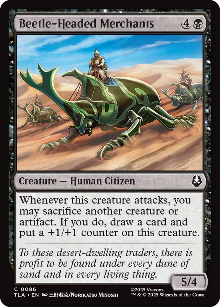 Beetle-Headed Merchants - Common Creature — Human Citizen card from Avatar: The Last Airbender