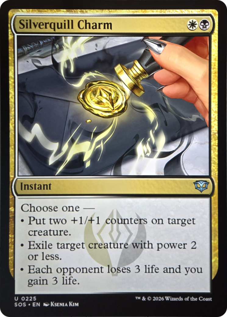 Silverquill Charm - Uncommon Instant card from Secrets of Strixhaven