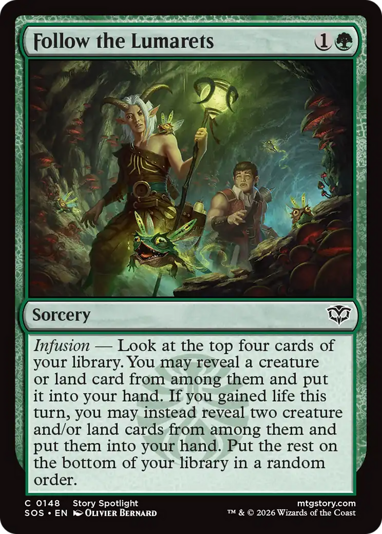 Follow the Lumarets - Common Sorcery card from Secrets of Strixhaven