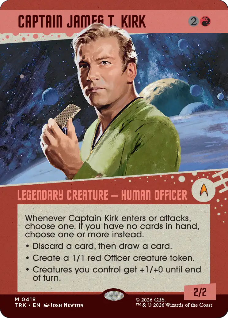 Captain James T. Kirk - Mythic Legendary Creature — Human Officer card from Star Trek