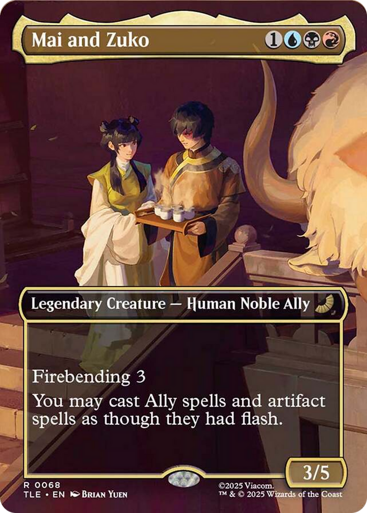 Mai and Zuko - Rare Legendary Creature — Human Noble Ally card from Avatar: The Last Airbender Eternal