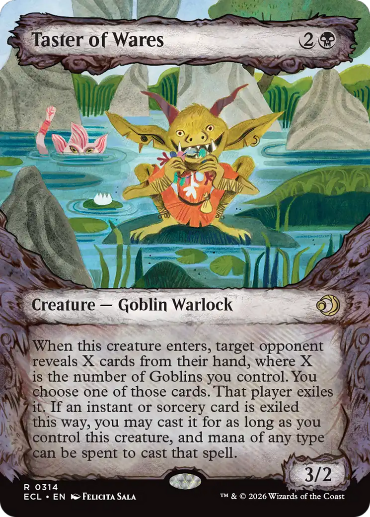 Taster of Wares - Rare Creature — Goblin Warlock card from Lorwyn Eclipsed