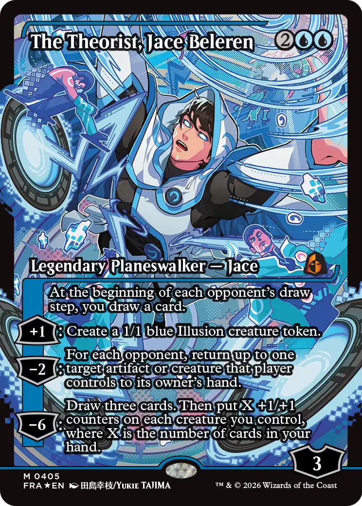 The Theorist, Jace Beleren - Mythic Legendary Planeswalker — Jace card from Reality Fracture