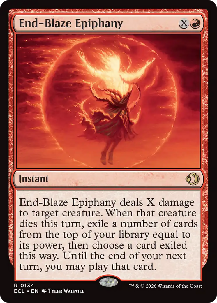 End-Blaze Epiphany - Rare Instant card from Lorwyn Eclipsed